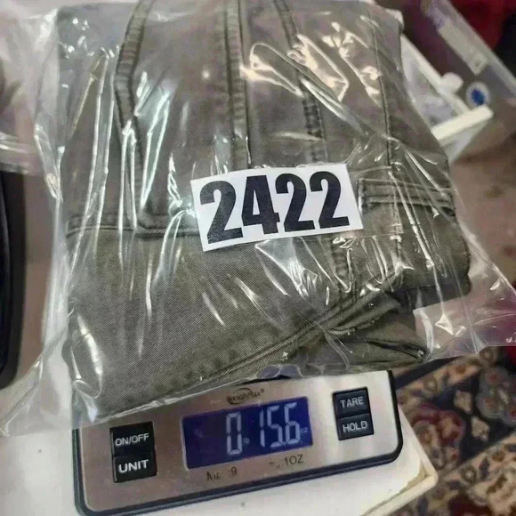 Express Crop Straight High Rise Army Green Jogger Pants Women's 4 - Picture 10 of 10